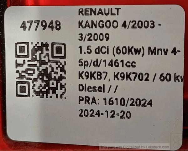 RENAULT 8200150619 Piloto trasero izquierdo  en stock Terrassa