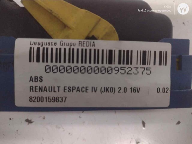 8200159837 RENAULT Módulo hidráulico de ABS  comprar en Lleida