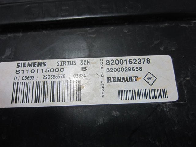 RENAULT 8200162378 Unidad de control del motor (ECU)  comprar en Albacete