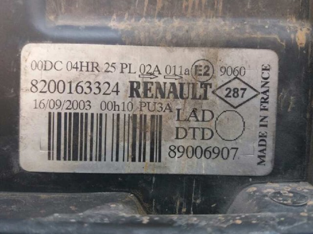 RENAULT 8200163324 Faro derecho  en stock Valencia