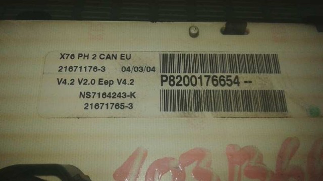 8200176654 RENAULT Cuadro instrumentos comprar Bilbao