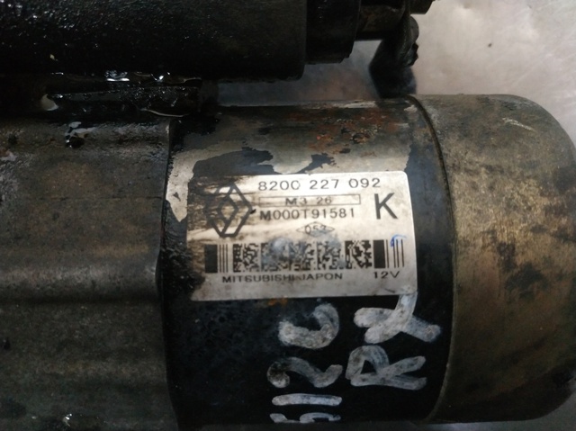 RENAULT 8200227092 Motor de arranque  disponible Valladolid