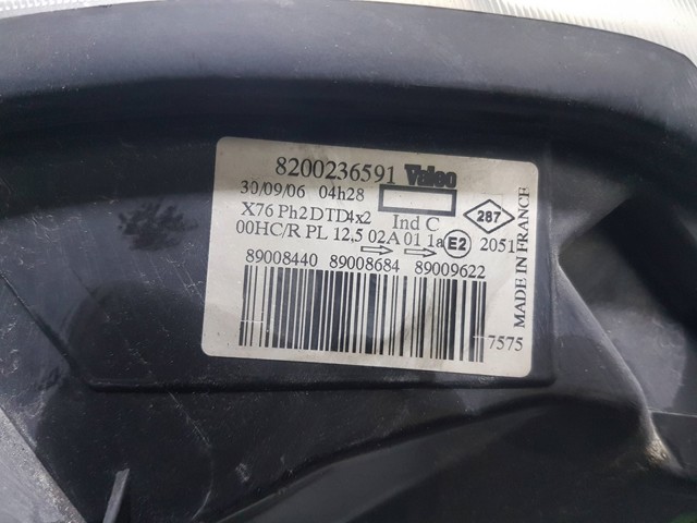 NISSAN 8200236591 Faro derecho comprar Pamplona