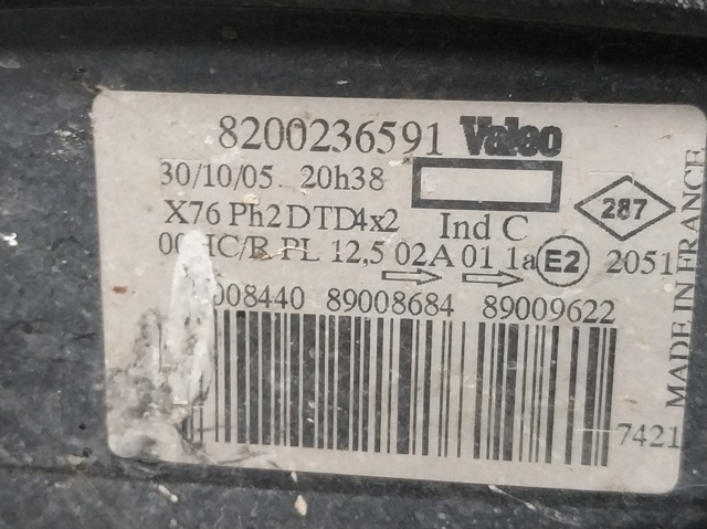 Faro derecho Renault Kangoo 1 KC0, KC1