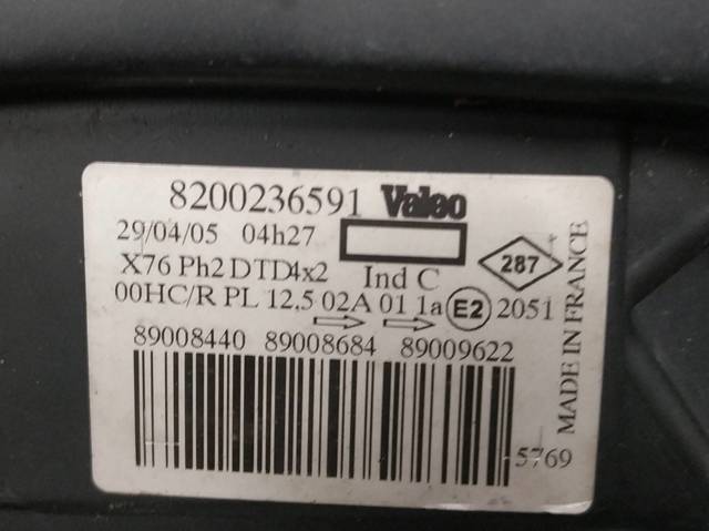 Faro derecho Renault Kangoo 1 KC0, KC1