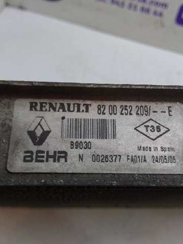 RENAULT 8200252209 Intercooler  en stock Salamanca