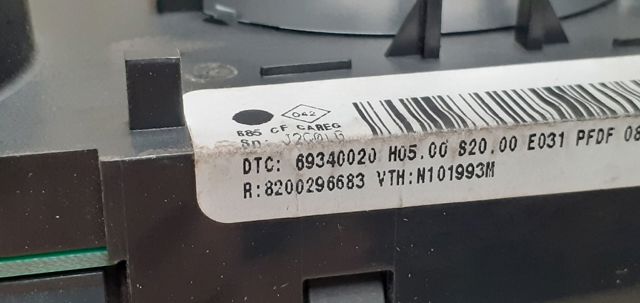 RENAULT 8200296683 Módulo de modos de calefacción/aire acondicionado  comprar en Ponferrada
