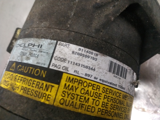 Compresor de aire acondicionado Renault Scenic 2 JM0, JM1