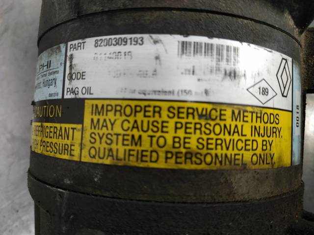 Compresor de aire acondicionado Renault Scenic 2 JM0, JM1