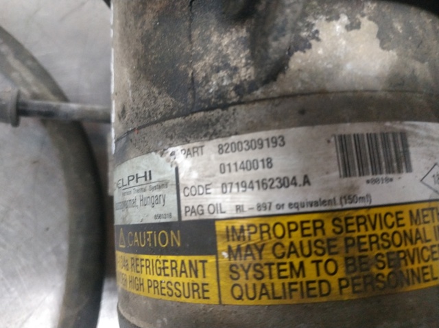 Compresor de aire acondicionado Renault Scenic 2 JM0, JM1