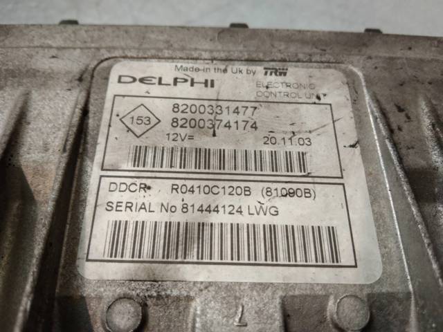 RENAULT 8200331477 Unidad de control del motor (ECU)  comprar en Albacete