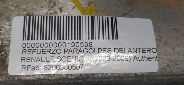 8200380507 RENAULT Refuerzo de parachoques delantero  comprar en Lleida
