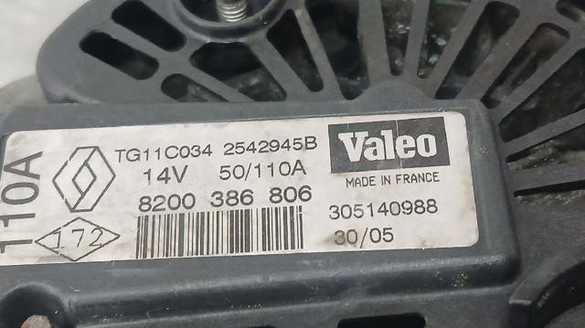 RENAULT 8200386806 Alternador  en stock Terrassa