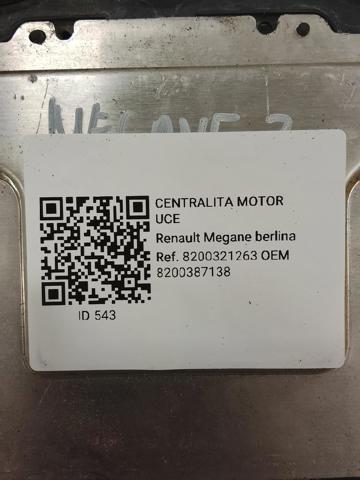 8200387138 RENAULT Unidad de control del motor (ECU)  comprar en Jaén