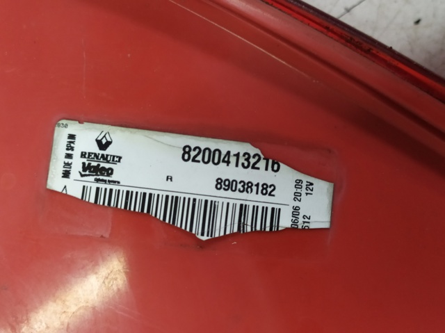8200413216 RENAULT Piloto trasero derecho  en stock Gandía