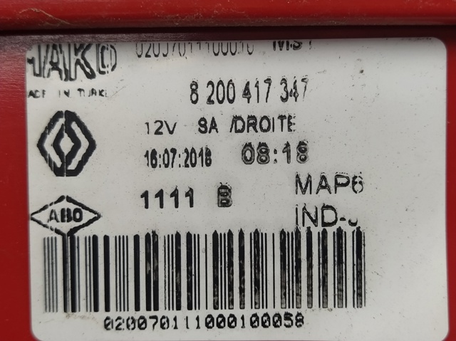 8200417347 RENAULT Piloto trasero derecho  comprar en Lleida