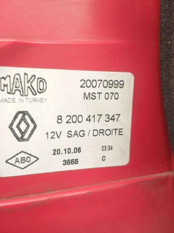 RENAULT 8200417347 Piloto trasero derecho  en stock Salamanca