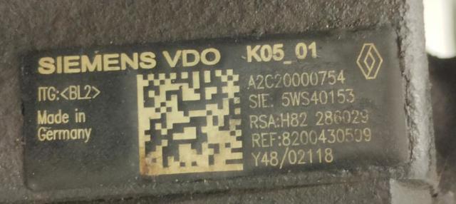 Bomba de alta presión Renault Laguna 3 BT0, BT1