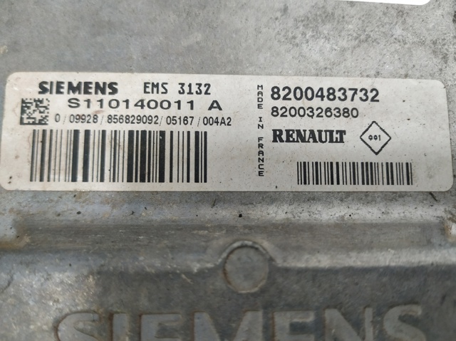 8200483732 RENAULT Unidad de control del motor (ECU)  comprar en Lleida