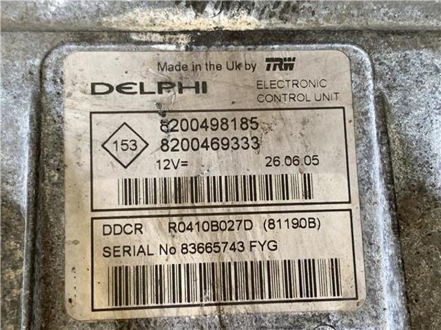 8200498185 Módulo de control de inyección de combustible (ECU)  en stock Sabadell