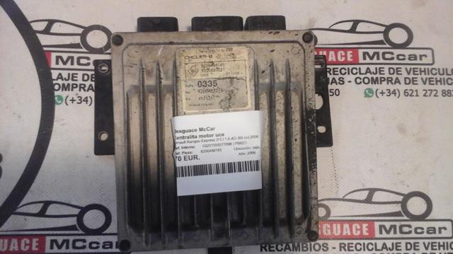 RENAULT 8200498185 Módulo de control de inyección de combustible (ECU) comprar Pamplona