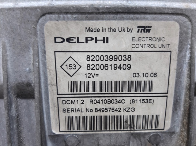 RENAULT 8200619409 ECU  en stock Terrassa