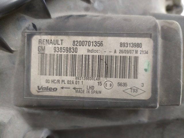 8200701356 Faro derecho  en stock Granada