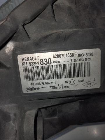 RENAULT 8200701356 Faro derecho  disponible Lugo