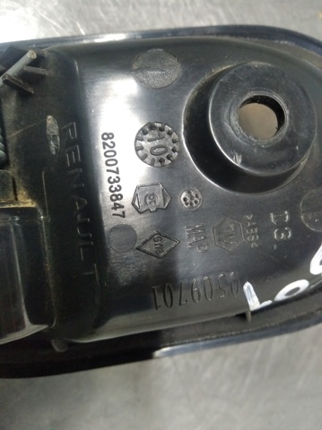 Manija interior derecha delantera/trasera de puerta 8200733847 RENAULT