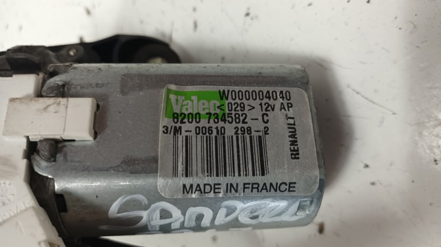 8200734582 Motor limpiaparabrisas, trasera  en stock Granada