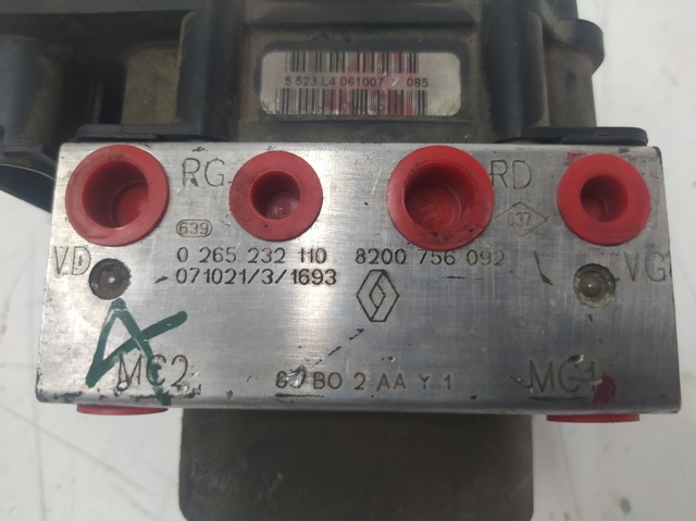 RENAULT 8200756092 Módulo hidráulico de ABS  disponible España