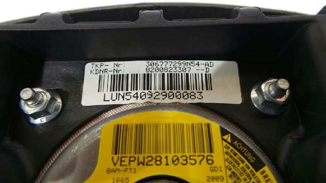 8200823307 RENAULT Airbag de volante comprar Madrid
