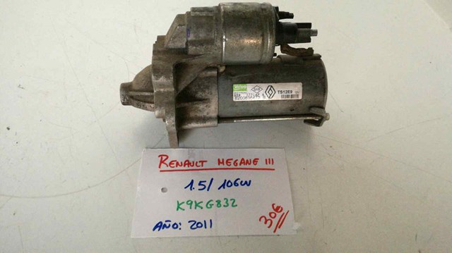 Motor arranque para renault megane iii coupe dynamique d/k9k g832 8200836473B