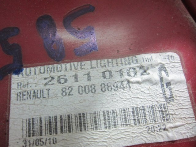 RENAULT 8200886944 Piloto trasero izquierdo  en stock Valencia
