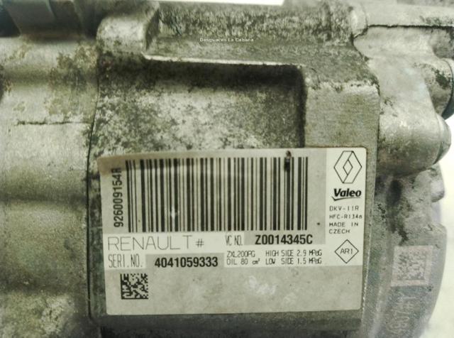8201025121 RENAULT Compresor de aire acondicionado  disponible Ourense