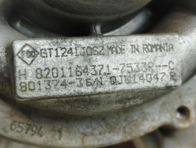 RENAULT 8201164371 Turbocompresor  en stock Salamanca