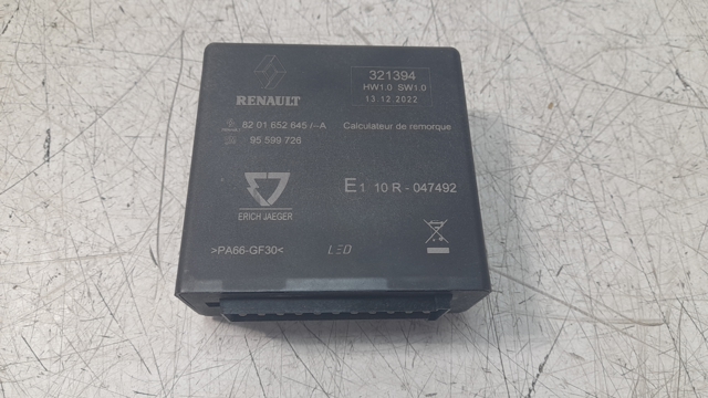 Unidad de control de bola de remolque 8201652645 Renault (RVI)