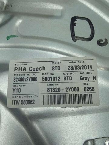 824022Y000 HYUNDAI Mecanismo de elevalunas delantero derecha  en stock Huelva