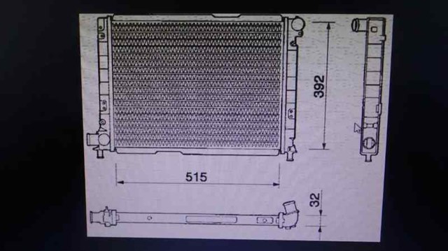 Radiador refrigeración del motor 82443108 Fiat/Alfa/Lancia