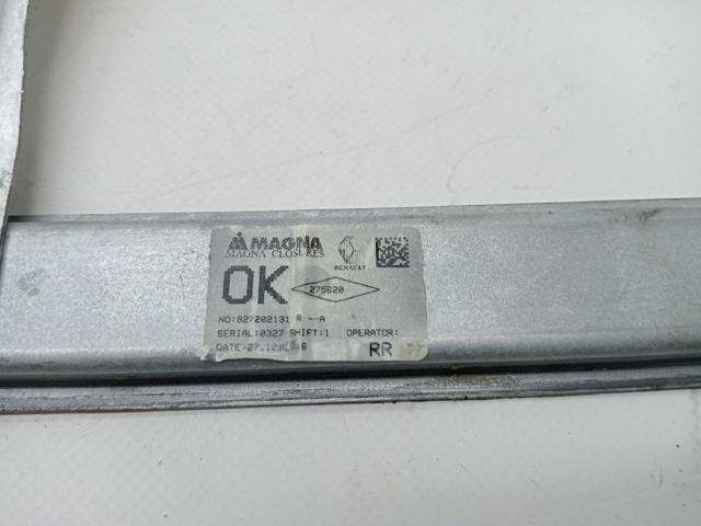 827202131R Mecanismo de elevalunas de la puerta trasera derecha  en stock Sabadell