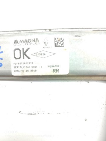 827202131R RENAULT Mecanismo de elevalunas de la puerta trasera derecha comprar Bilbao