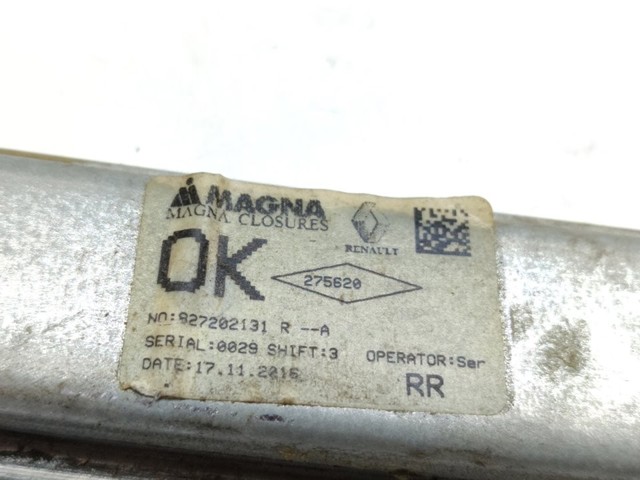 827202131R Mecanismo de elevalunas de la puerta trasera derecha comprar Almería