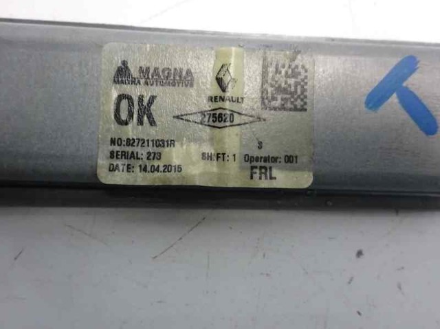 827211031R Mecanismo de elevalunas de la puerta trasera izquierda  en stock Granada