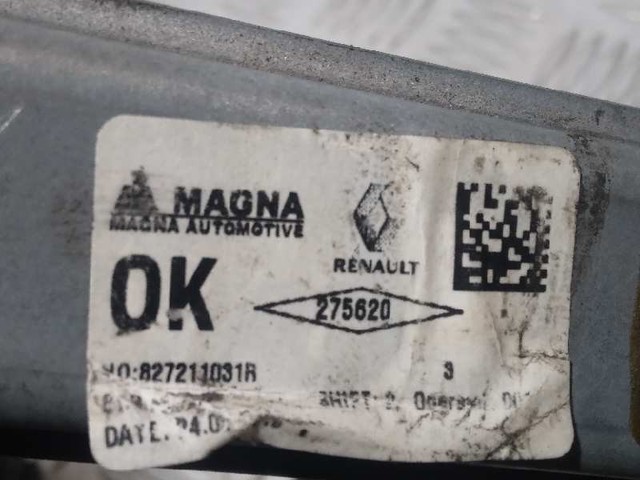RENAULT 827211031R Mecanismo de elevalunas de la puerta trasera izquierda comprar Pamplona