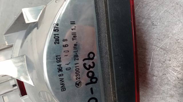 BMW 8364921 Piloto trasero exterior izquierdo  en stock Valencia