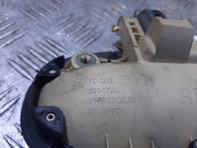 8366017000 HYUNDAI Manija exterior derecha de puerta trasera  comprar en Jaén