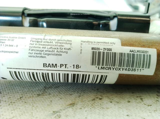 850202Y000 Airbag de cortina lateral derecha  en stock Sabadell