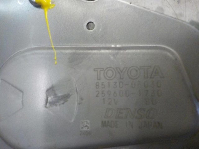 TOYOTA 851300F030 Motor limpiaparabrisas, trasera  en stock Valencia