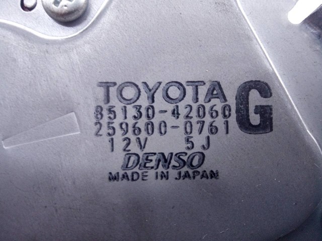 8513042060 TOYOTA Motor limpiaparabrisas, trasera  en stock Córdoba