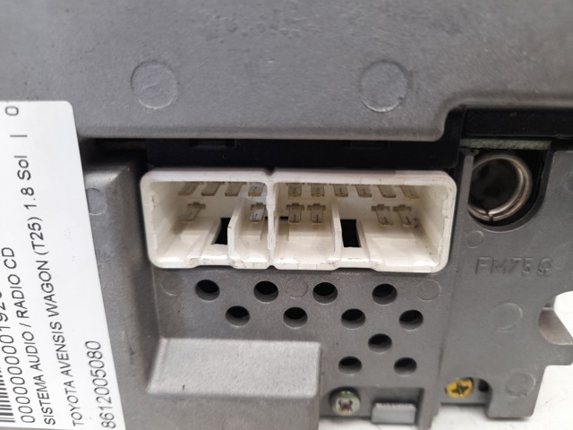 TOYOTA 8612005080 Radio  en stock Valencia